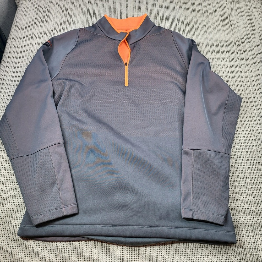 Nike Golf Pullover Mens XL Gray‎ Therma-FIT Tour Performance 1/4 Zip Long Sleeve